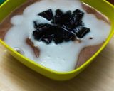 Foto langkah ke 4 dari resep 212.Puding Cappuccino cingcau vla susu pandan.