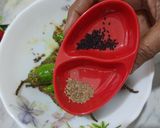 A picture of step 6 of Instant Stuffed Green Chilli Pickle.