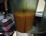 A picture of step 1 of Mango shake.