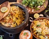 A picture of step 6 of Hyderabadi Veg Dum Biryani.