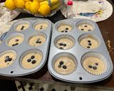A picture of step 4 of Blueberry Banana Muffins.