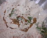 A picture of step 2 of Masala roti or paratha.