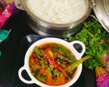 A picture of step 9 of Sindhi Kadhi (Sindhi style Besan Kadhi) 🥰.