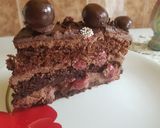 Pas rețetă Tort de ciocolată cu vișine😍 5 fotografie