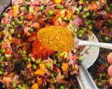 A picture of step 7 of Veg sabzi.