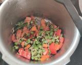 A picture of step 2 of Millet khichdi.