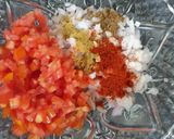 A picture of step 1 of Masala papad.