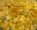 A picture of step 7 of Aloo Posto.