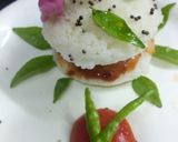A picture of step 3 of Idli burger.
