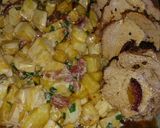 Foto del paso 9 de la receta: Carre de cerdo relleno c/papas a la crema y más