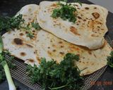 A picture of step 12 of Flat  Naan  Bread نان تافتون.