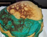 A picture of step 1 of Coloured pan cake.