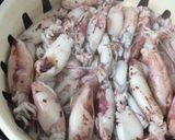Hình bước làm 2 của món Mực Sữa Hấp Thái