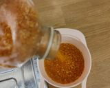 A picture of step 3 of Akara with beans powder.