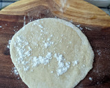 A picture of step 2 of Layered Chapatis with tea.