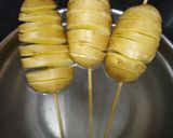 A picture of step 2 of Potato twister.