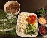A picture of step 1 of Lentil, tomato and feta salad.