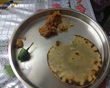 A picture of step 3 of Brinjal bhartha.