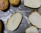 A picture of step 1 of Baked Cheesy potatoes.
