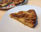 Foto del paso 5 de la receta: Torta invertida de manzana y uvas 🍇 con avena