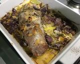 A picture of step 8 of Oven-Roasted Pork Tenderloin with Pink Garlic, Red Onion, and Rosemary.