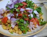 A picture of step 4 of Chana chat.