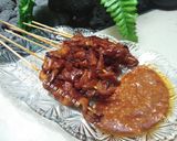 Foto langkah ke 4 dari resep Sate Jamur Bumbu Kacang.