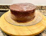 Foto del paso 7 de la receta: Pastel con coca de almendras, cabello de ángel y ganaché