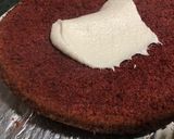 A picture of step 3 of Red velvet cake.