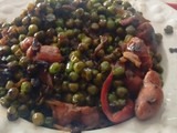 Guisantes salteados con chistorra