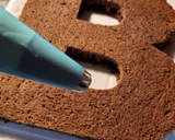 Foto del paso 7 de la receta: Letter cake, torta letra "Brownie" sin gluten