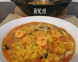 Foto del paso 6 de la receta: Arroz meloso de sepia, cocochas de merluza y gamba roja