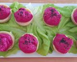 Foto del paso 3 de la receta: Alcachofas rellenas con hummus de betarraga