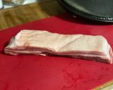 A picture of step 3 of Braised Pork Belly & Sausage.