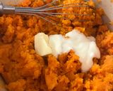 A picture of step 1 of Sweet Potato and Salmon Parmentier with Orange.
