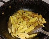 A picture of step 3 of Masala aloo.