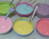 Foto langkah ke 4 dari resep Rainbow Cake kukus Ny. Liem, Lembuttt.