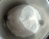 A picture of step 1 of Singhara flour Sprouts Chilla.