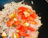 A picture of step 3 of Kalay chana chaat.