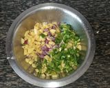 A picture of step 1 of Mixed Bhajiya#Indian Food contest.