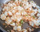 Foto del paso 2 de la receta: Pastel de patata calabaza y bacalao desalado 🥜🎃🐟