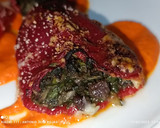 Foto del paso 9 de la receta: Pimiento relleno de acelgas y morcilla