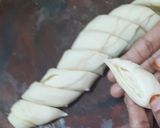 A picture of step 13 of Khaja puri.