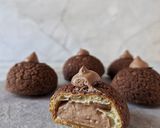 Foto langkah ke 11 dari resep Choux au Craquelin (Chocolate and salted Caramel).