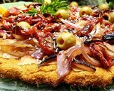 Foto del paso 8 de la receta: Pizza 🍕de quinoa y zanahoria con cherrys🍅 caramelizados