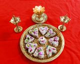 A picture of step 6 of Rose petals and milk Kalakand.