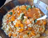 Une image de l'étape 3 de Soupe de fregula aux légumes façon minestrone.