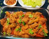 A picture of step 8 of Mutton achar gosht.