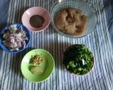 A picture of step 2 of Chicken open momo.