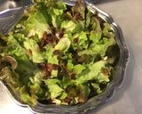 Une image de l'étape 5 de Salade feuille de chêne rouge au bleu de bresse et raisins (sauce au melfor).